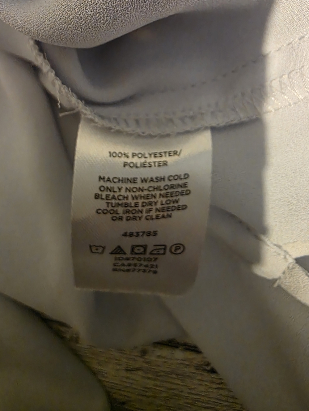 Ann Taylor Light Blue Ruffled Keyhole Blouse - Picture 5 of 5